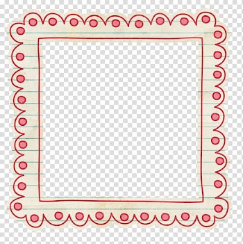 White and red avatar border, frame Film frame Digital frame, Red Frame transparent background PNG clipart