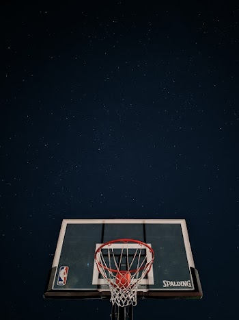 White and Red Basketball System
