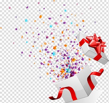 White and red box illustration, Gift Decorative box Illustration, White gift box, transparent background PNG clipart