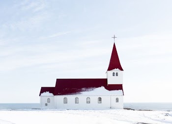 white and red concrete cathedral