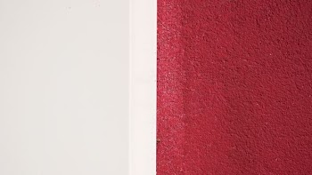 white and red concrete pavement