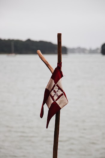 White and Red Flag