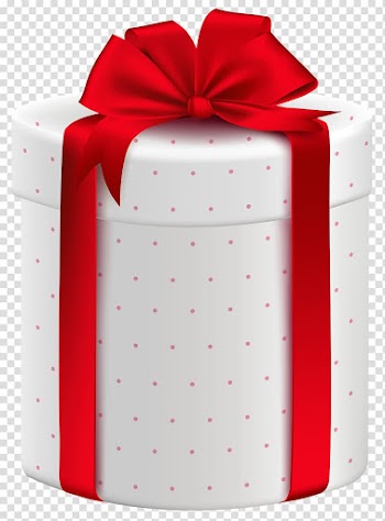 White and red gift box with bow accent, Gift wrapping Box , White Gift Box with Red Bow transparent background PNG clipart