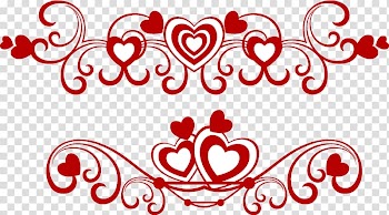 White and red hearts , Dia dos Namorados frame Dating Love, Valentine love pattern border transparent background PNG clipart