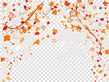 White and red leaves artwork, Wedding invitation frame Ornament, Autumn leaves background transparent background PNG clipart