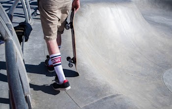 White-and-red Socks