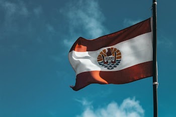 White and Red Striped Country Flag