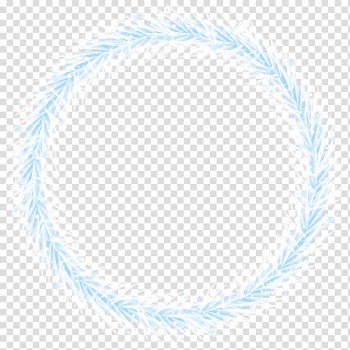 White and teal wreath illustration, Blue Circle Product Font Pattern, Winter Border Frame transparent background PNG clipart
