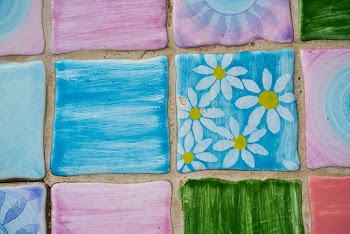 White and Yellow Flower Paintings