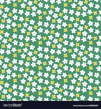 white and yellow flowers pattern background