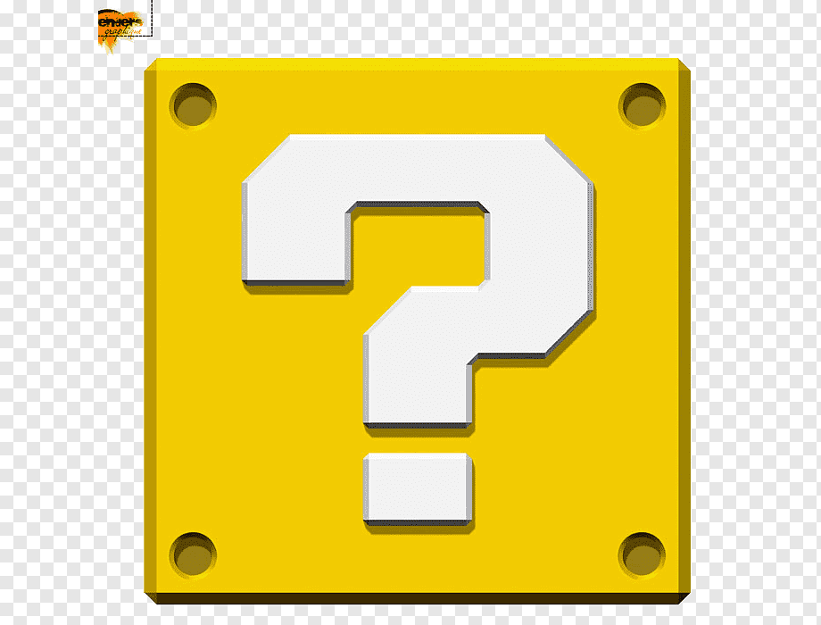 white and yellow question mark, Super Mario Bros. New Super Mario Bros Super Mario World, mario bros, angle, text, super Mario Bros png