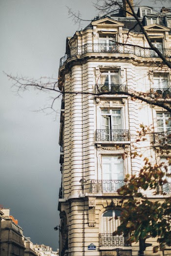 White Apartment Building