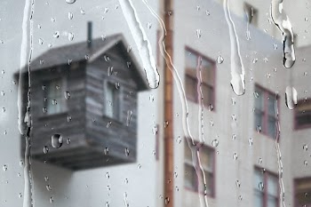 White apartment through window with rain… | Free stock photo | High Resolution image