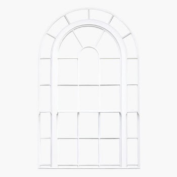 White arch glass window, home | Free PSD - rawpixel