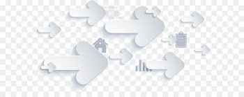 White Arrow Euclidean vector Diagram - Vector hand painted white arrows 