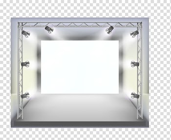 White backdrop stage lights, Stage lighting Spotlight, Stage show transparent background PNG clipart
