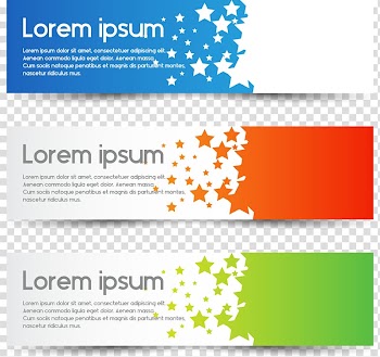 White background with text overlay, BANNERS transparent background PNG clipart