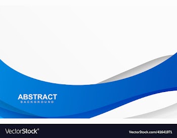 white background with wavy blue shapes