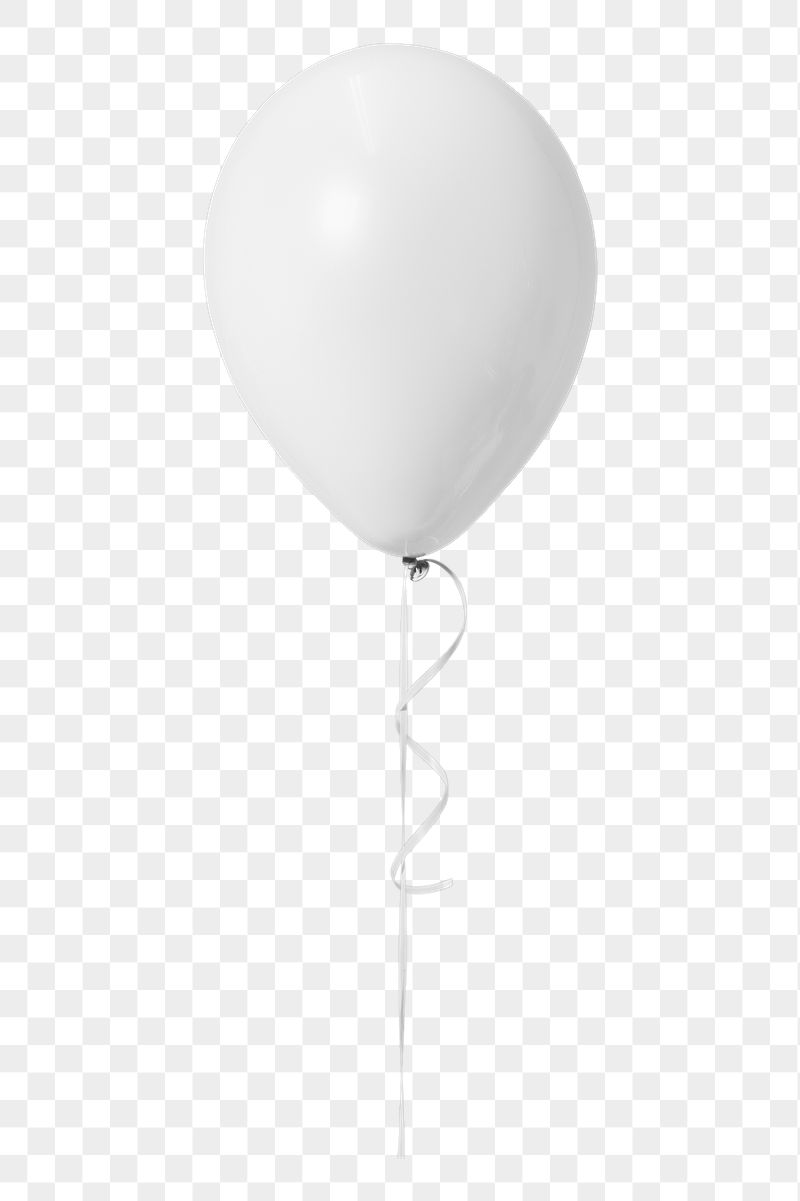 White balloon png sticker, transparent | Free PNG - rawpixel