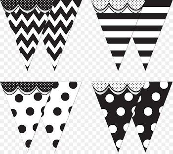 White Banner Black Classroom - pennants 