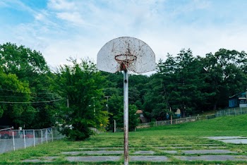 White Basketball Hoop
