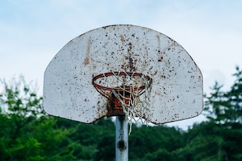 White Basketball Hoop