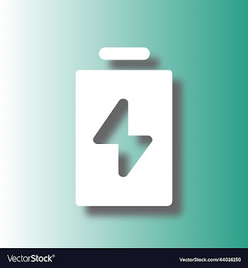 white battery