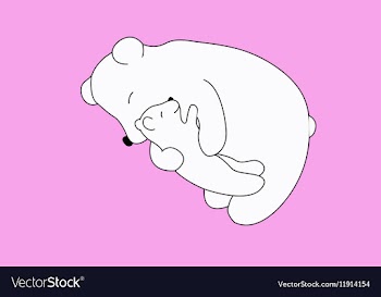 White bears vector image