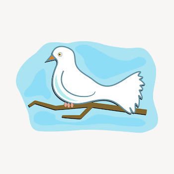 White bird clipart illustration psd. | Free PSD - rawpixel