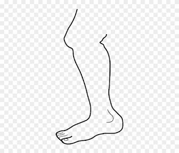 White Black, Part, Icon, Outline, People, Man, Human, - Gambar Kaki Hitam Putih