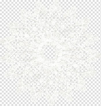 White Black Pattern, Floating white snowflake pattern transparent background PNG clipart