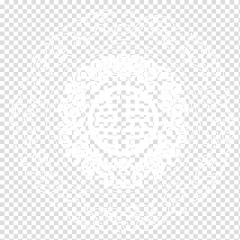 White Black Pattern, White Chinese wind hi word paper cutting pattern decoration pattern transparent background PNG clipart