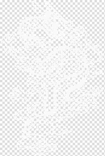 White Black Pattern, White paper-cut dragon transparent background PNG clipart