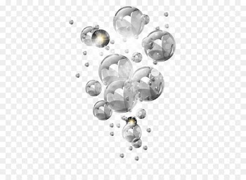 White Black Sphere Font - Cool Bubble Halo 
