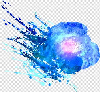 White, blue, and light-blue abstract painting, Watercolor painting Oil paint, Paint splash transparent background PNG clipart