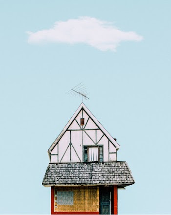 White, Blue, and Yellow House