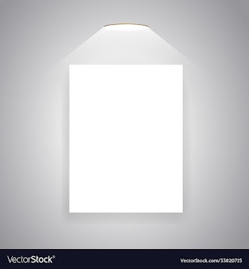 white board mockup on wall presentation wall