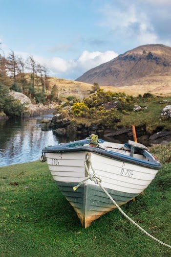 white boat near bodies of water