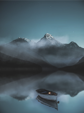 White Boat on Calm Body of Water