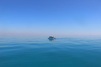 white boat under blue sky photography
