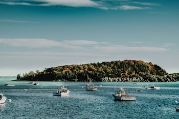 White Boats on Body of Water