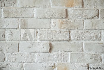 White brick wall background