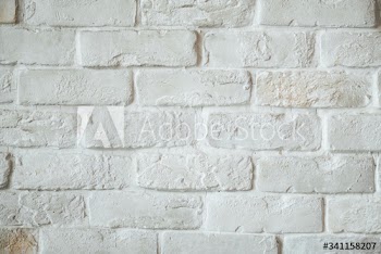 White brick wall background