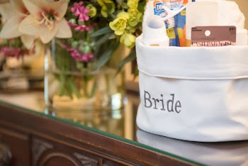 White Bride Bag on Dresser