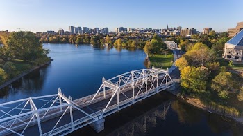White Bridge Over Calm Lake