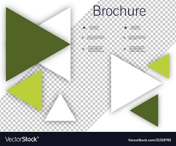 White brochure cover design fancy info banner vector image