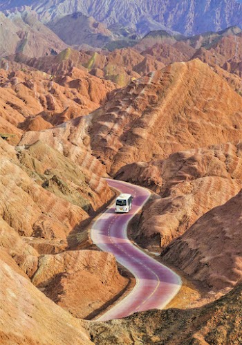 White Bus on Road
