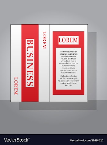 White business brochure and leaflet flyer cover vector image