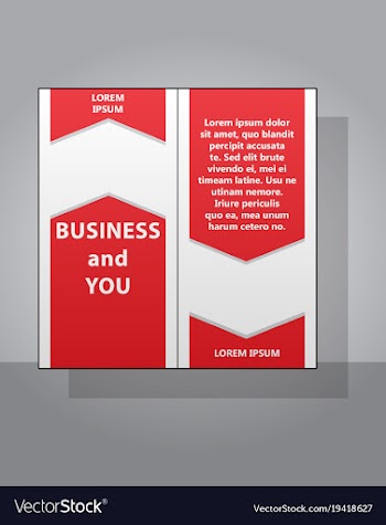 White business brochure and leaflet flyer cover vector image
