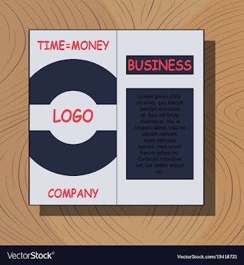 White business brochure and leaflet flyer cover vector image